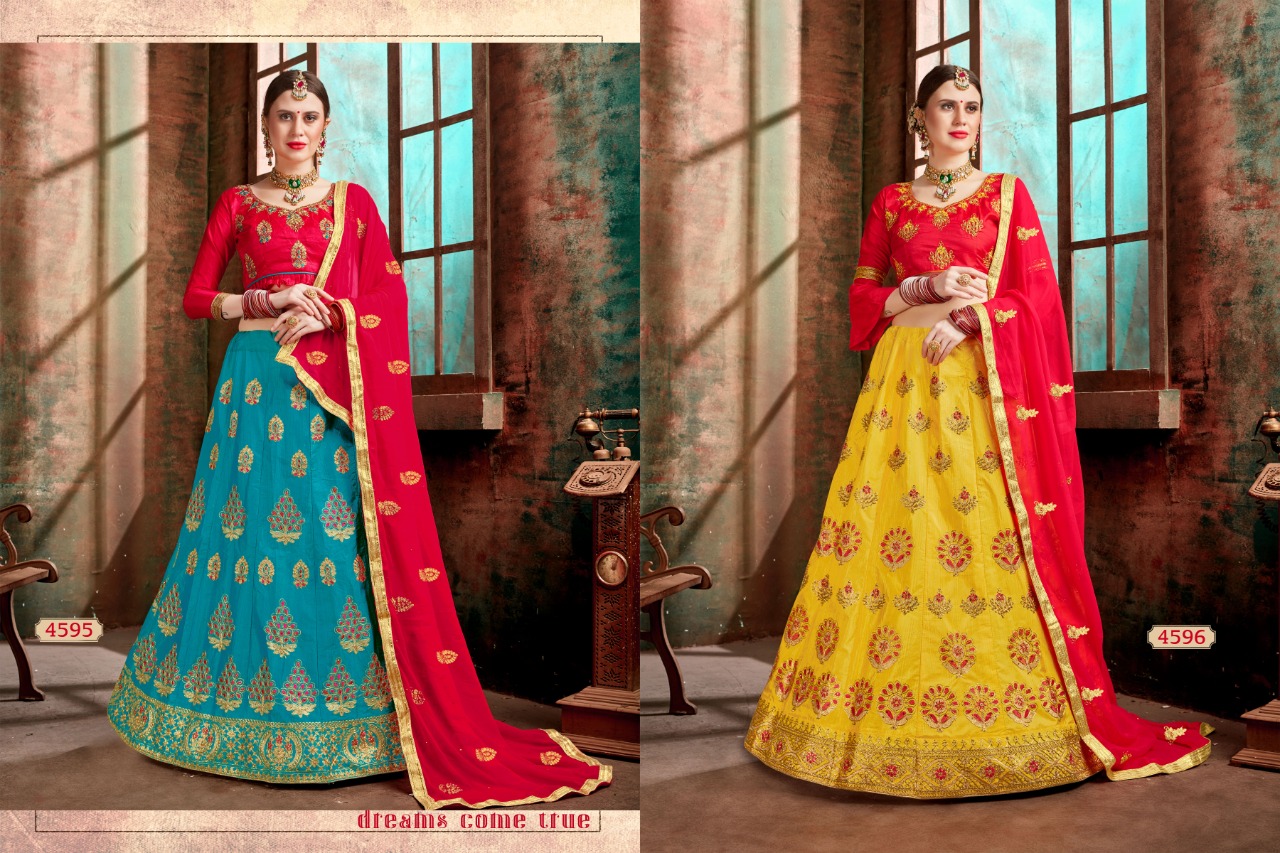 Sanskar Style Naaz gorgeous stunning look silk Lehenga With work Blouse and duppata