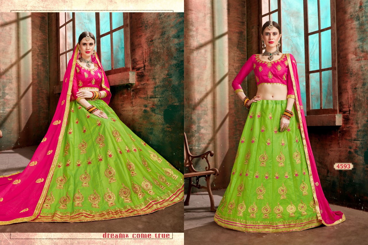Sanskar Style Naaz gorgeous stunning look silk Lehenga With work Blouse and duppata