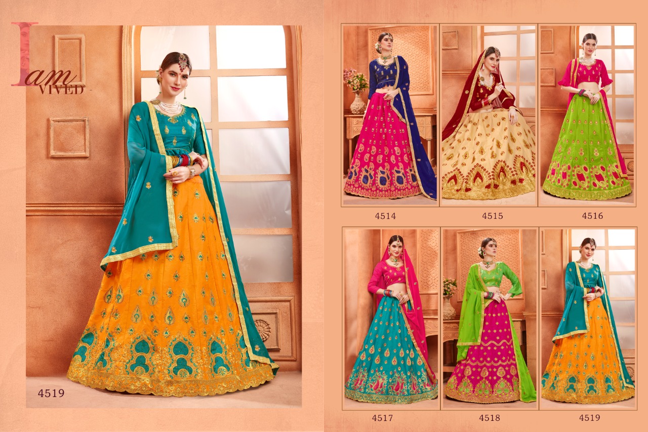 Sanskar Style street amazing style attractive look silk Lehenga With work Blouse and duppata