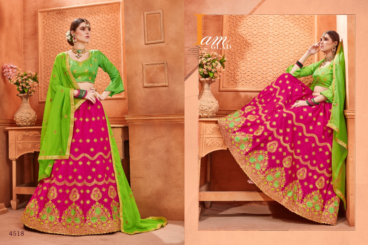 Sanskar Style street amazing style attractive look silk Lehenga With work Blouse and duppata