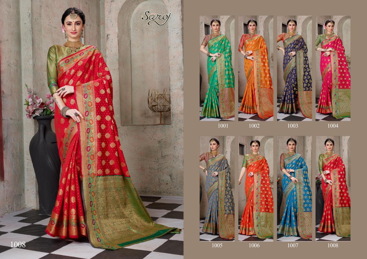 Saroj Saughat innovative style beautifully designed modern collection of beautifull Sarees