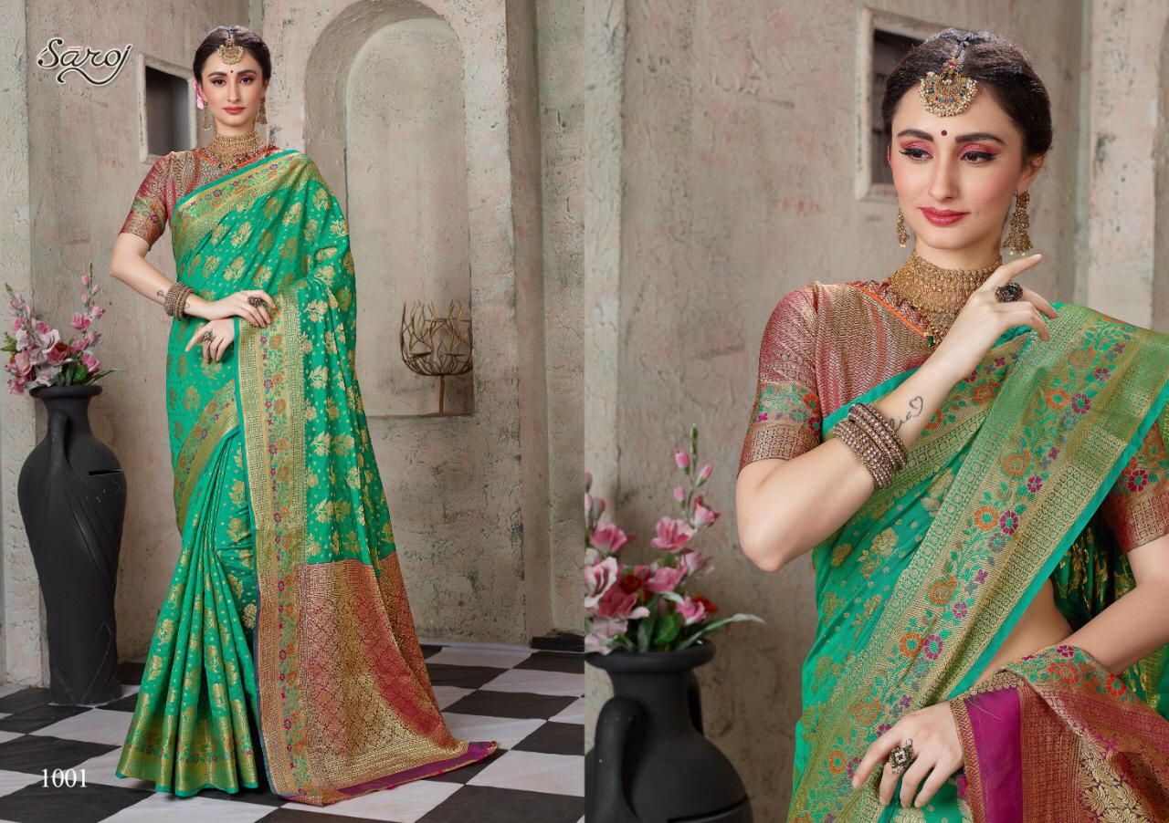 Saroj Saughat innovative style beautifully designed modern collection of beautifull Sarees