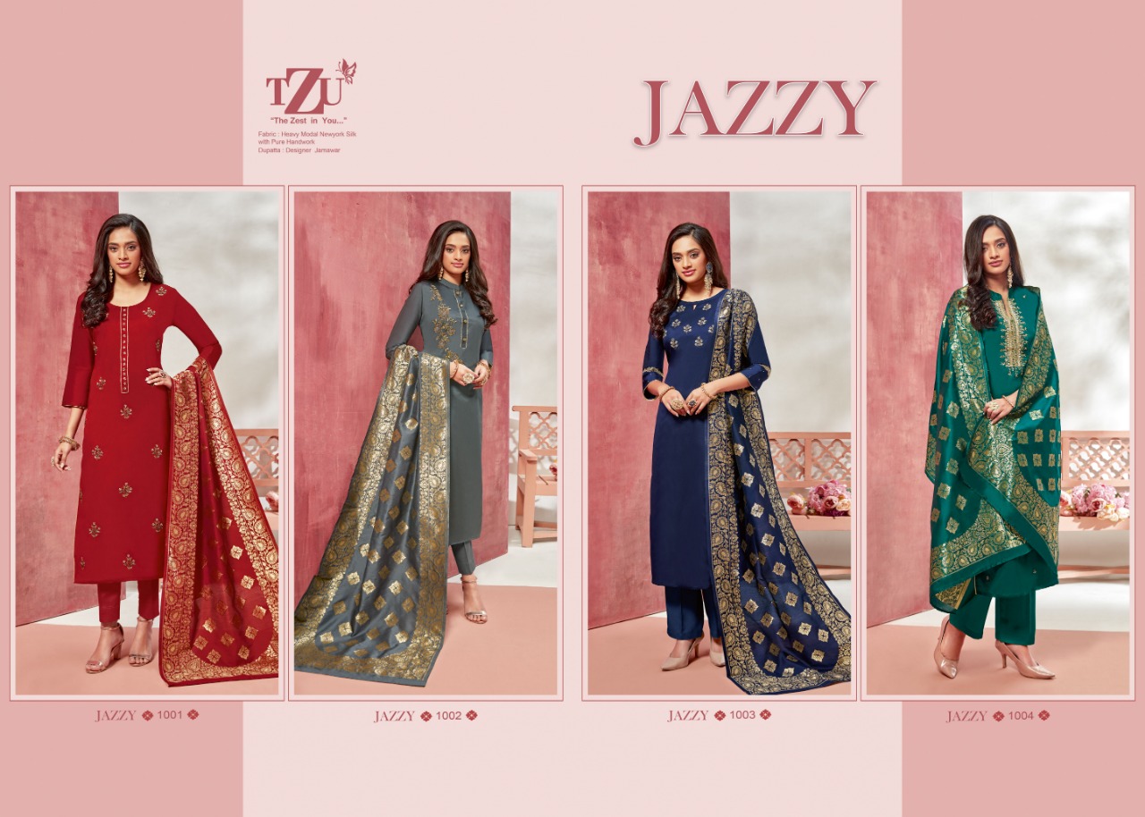 Tzu jazzy stunning Style gorgeous look modal silk modern Stylish Kurties