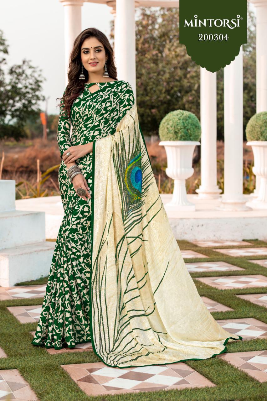 Varsiddhi mintorsi Peacock vol 3 stunning look beautifully designed Sarees