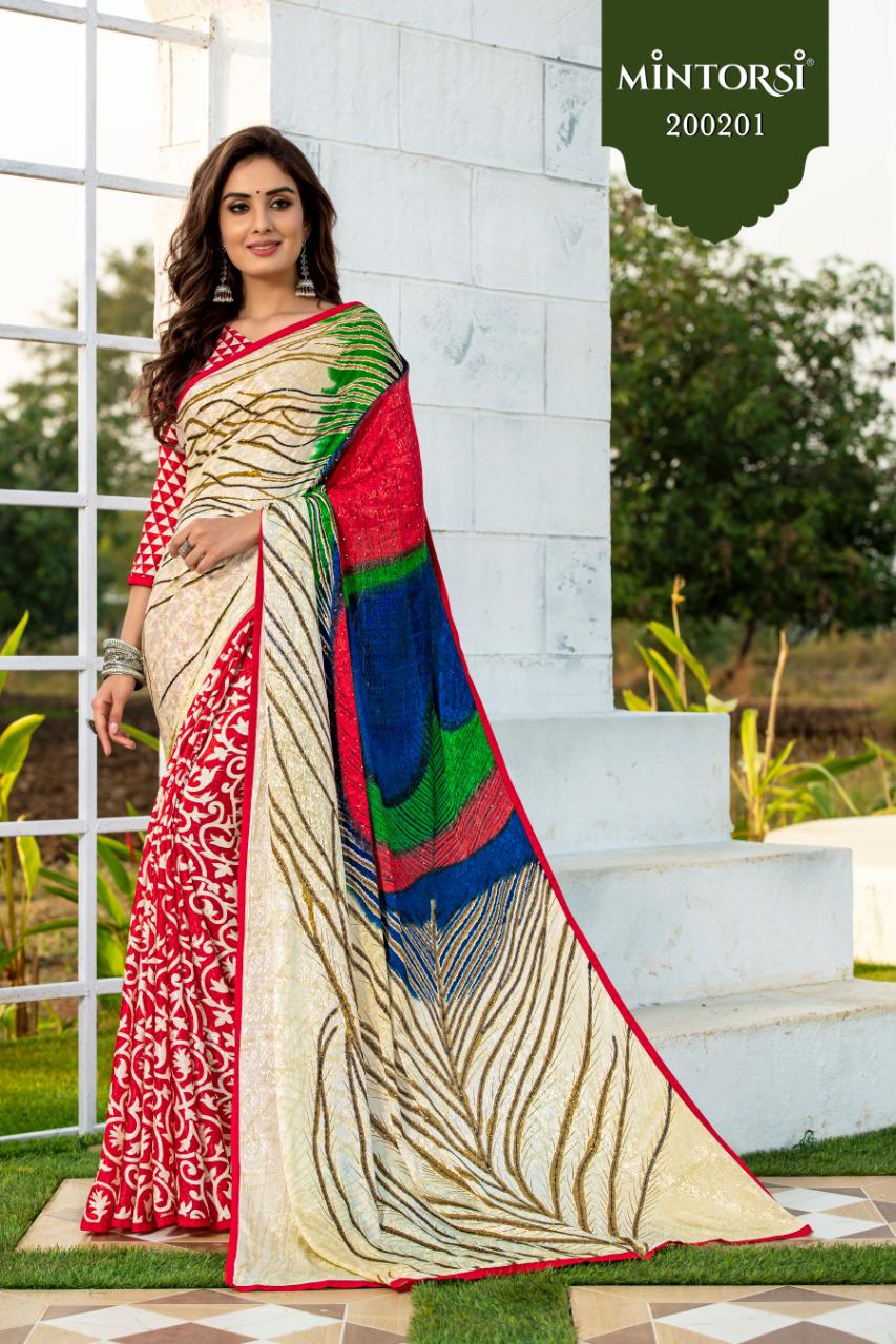 Varsiddhi mintorsi Peacock vol 3 stunning look beautifully designed Sarees
