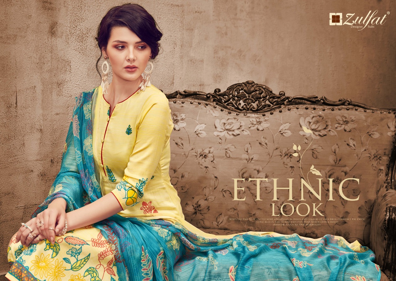Zulfat Designer Alisha innovative style beautifully designed modern Trendy Salwar suits