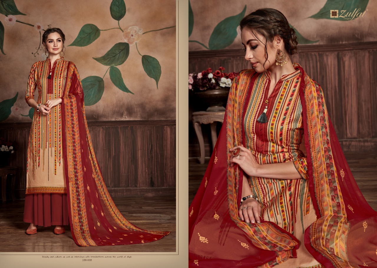 Zulfat Designer navika elagant Style pure Cotton print summer collection Salwar suits