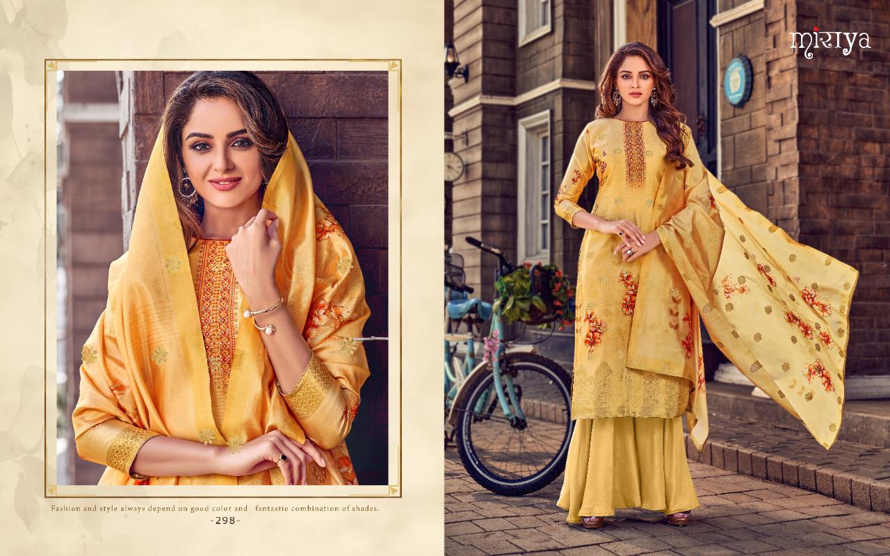 Aarav trendz miraya vol 14 beautifull Style banarasi Jacquard digital print with Handwork Salwar suits