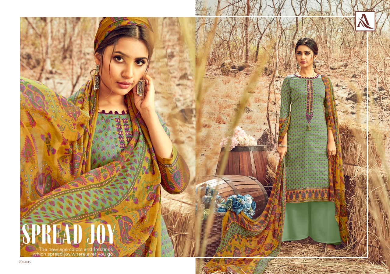 Alok suit avani astonishing style beautifully designed cotton digital print with fancy thread work Salwar suits