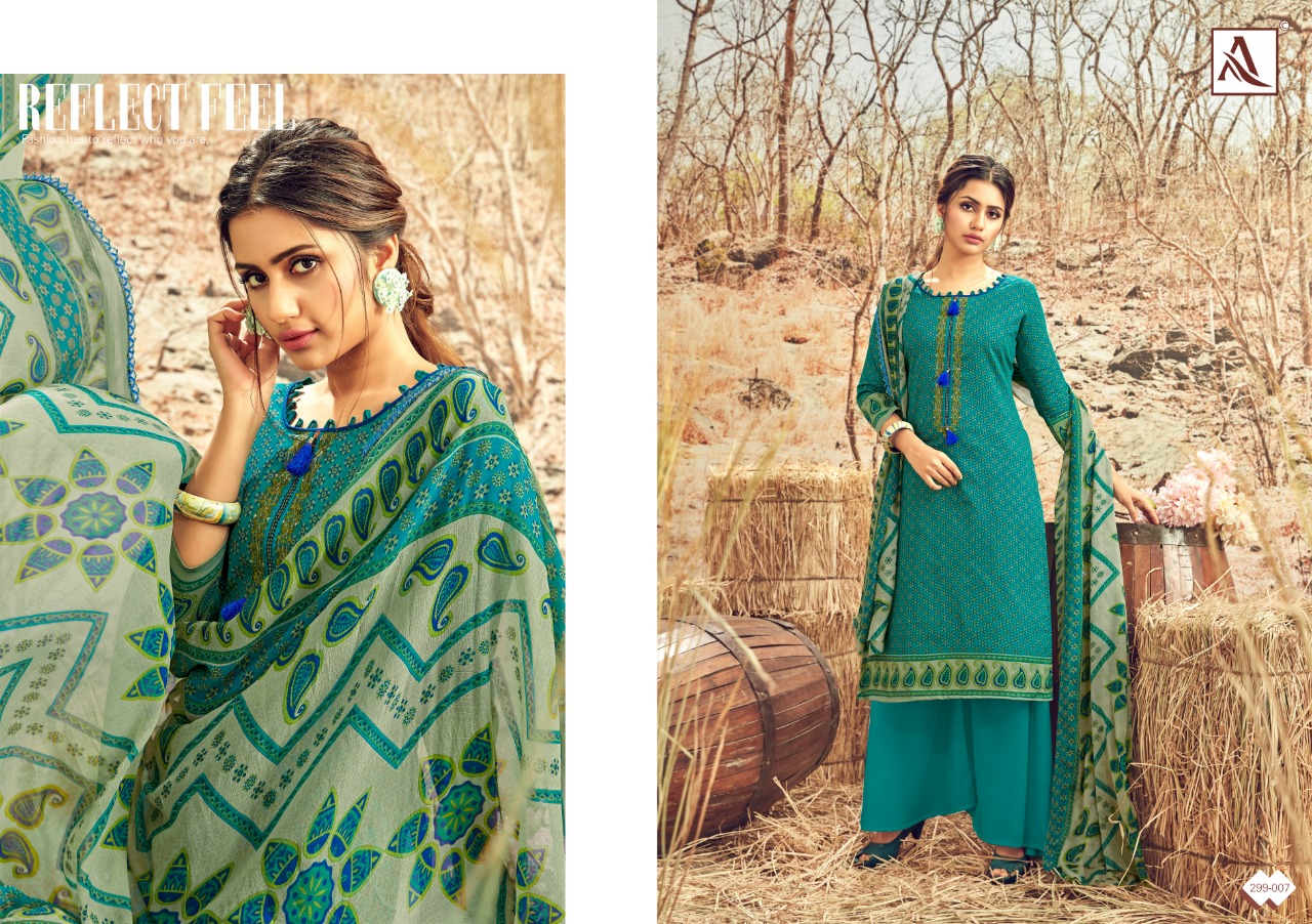 Alok suit avani astonishing style beautifully designed cotton digital print with fancy thread work Salwar suits