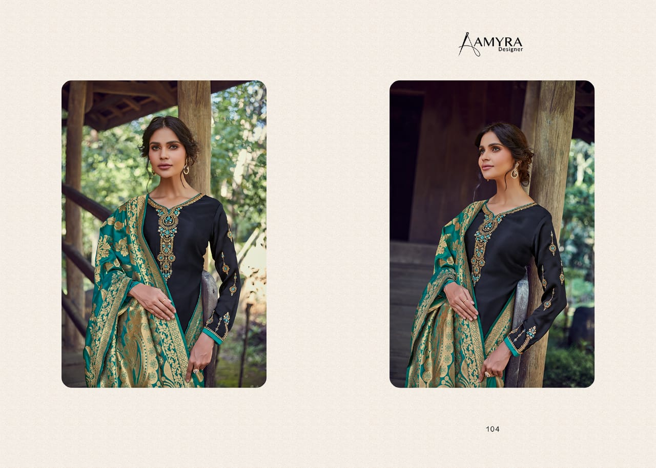 Amyra designer mannat elagant Style satin Georgette Embroided diamond work Salwar suits