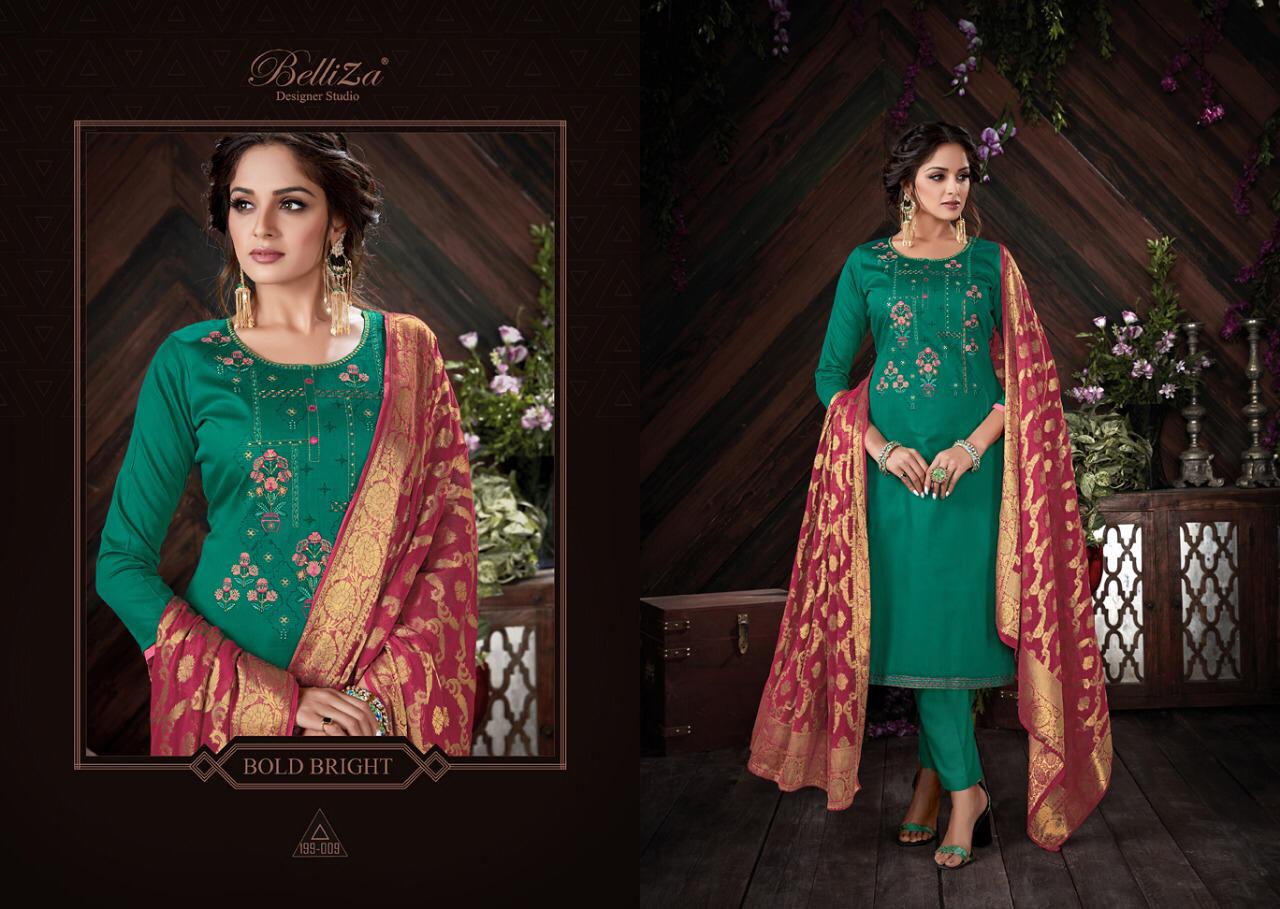 Belliza banarasi vol 3 stunning and Stylishly Designed jam Silk with heavy fancy Embroided Salwar suits