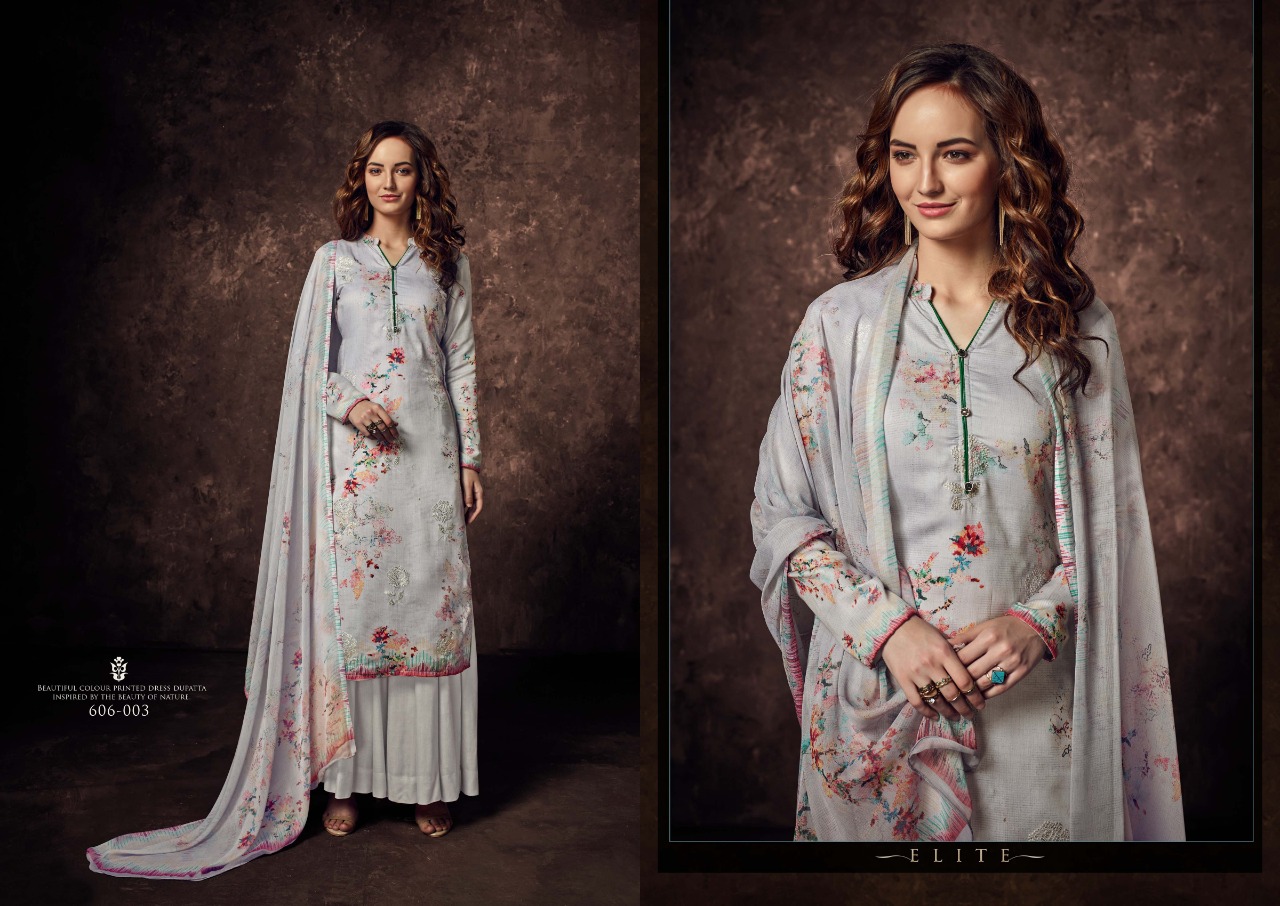 Belliza designer elite Astonishing Style jam cotton digital print with fancy EMBROIDERY work of threads beautifull Salwar suits