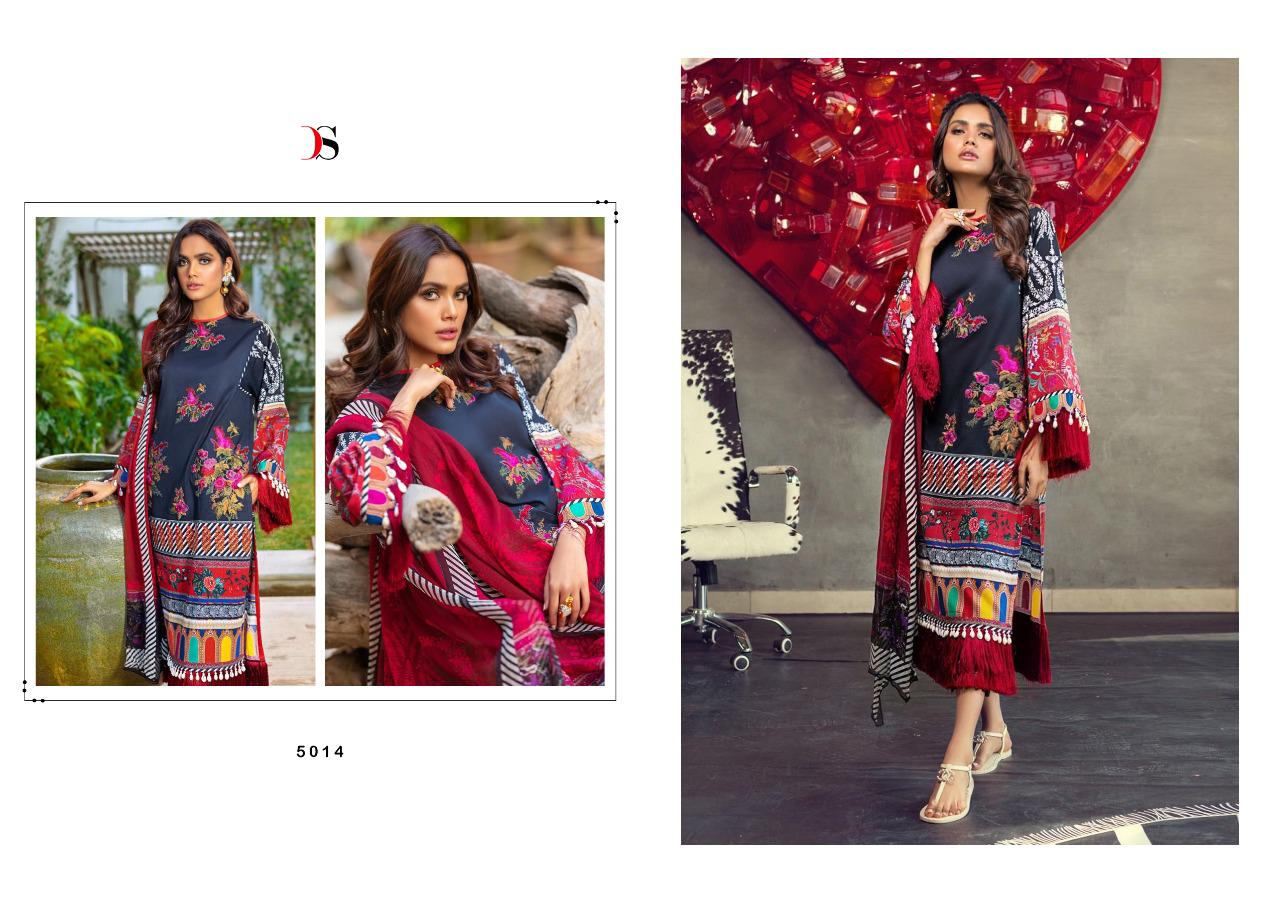 Deepsy suits muzlin Pakistani concept Cotton print with embroidery Salwar suits Chiffon Duppata