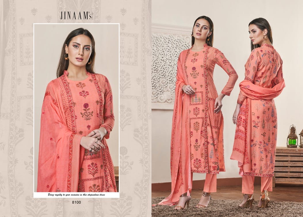 Jinaam anaita modern and classic cotton silk digital printed beautifull Salwar suits