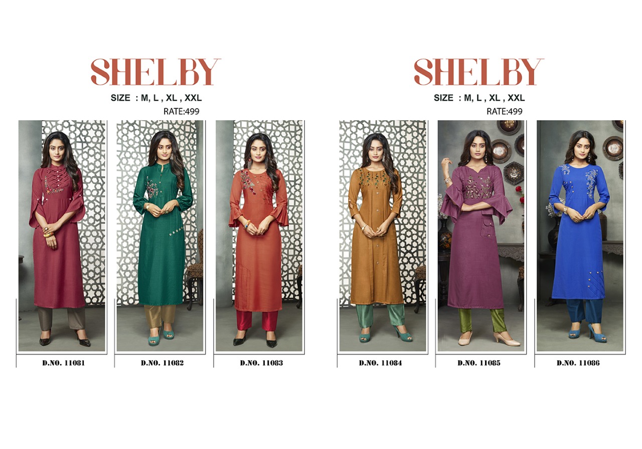 Kajree Shelby innovative style rayon with handwork stylish Salwar suits