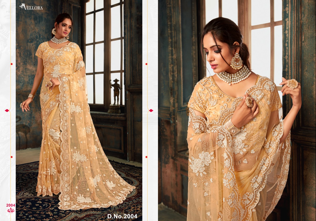 Kesari exports vellora vol 10 gorgeous stunning look net Sarees
