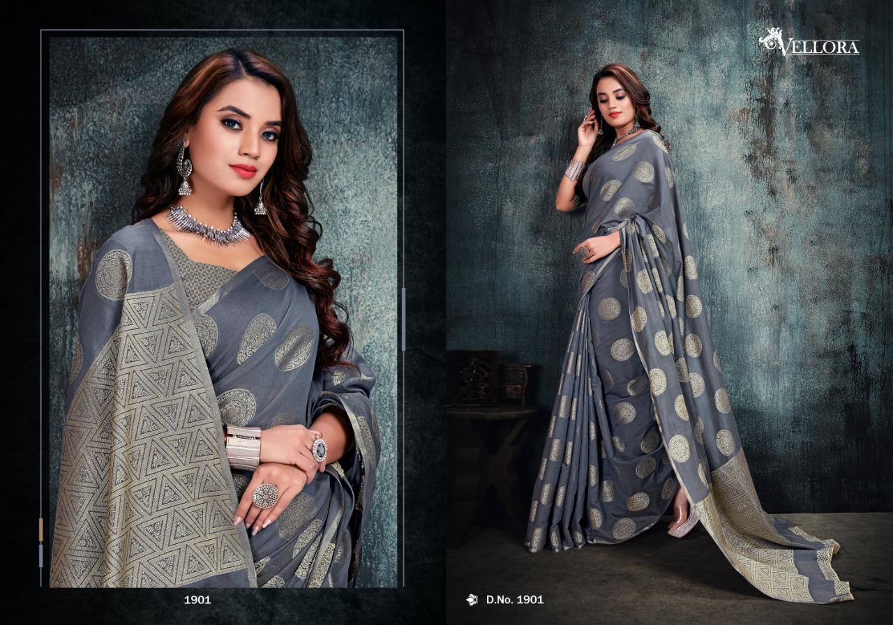 Kesari exports vellora vol 9 Banarasi cotton silk beautifull Sarees