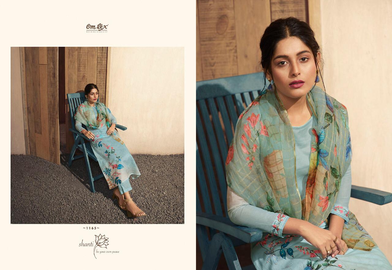 Omtex zaina innovative style linen fabric beautifull Salwar suits