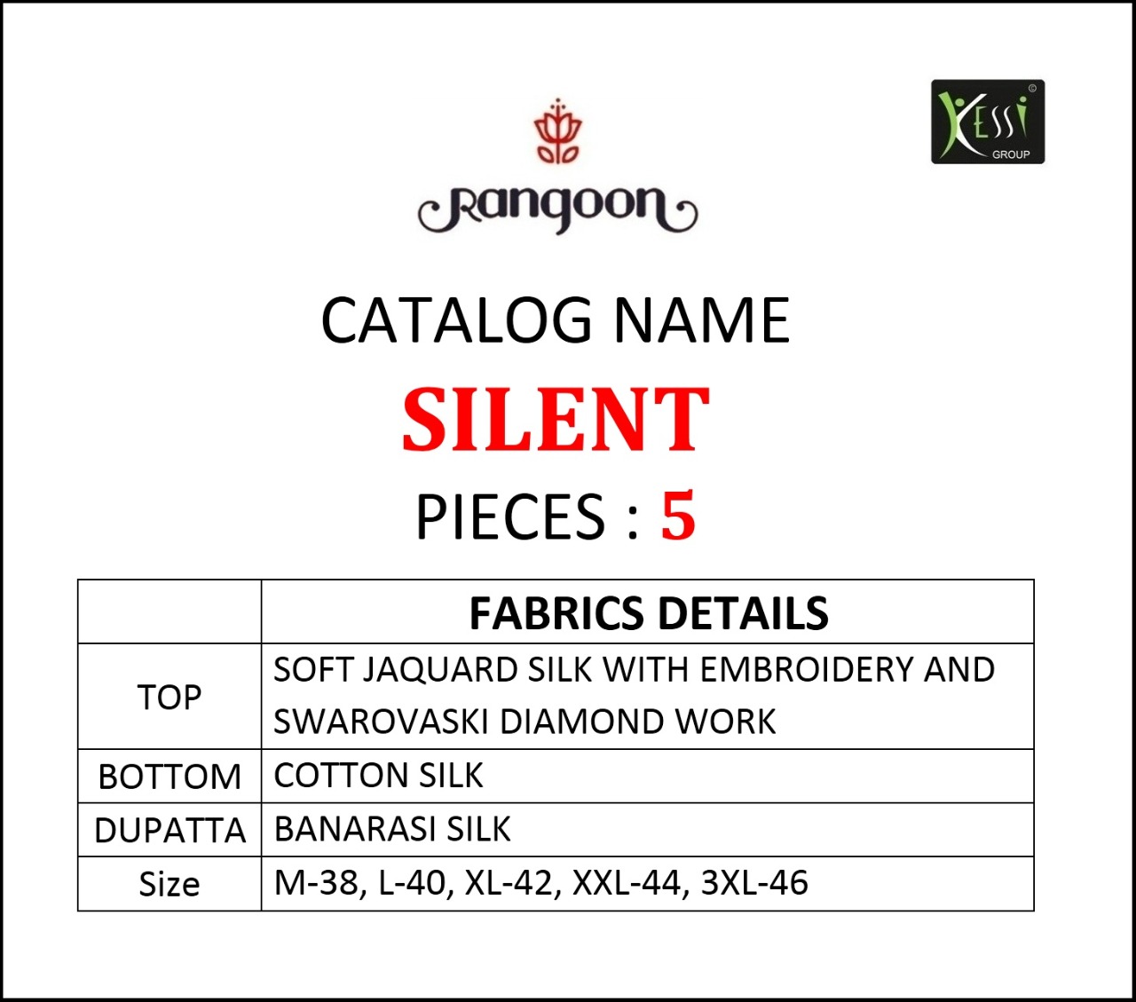 Rangoon silent Jacquard silk With sarvoski diamond work Embroidered Kurties