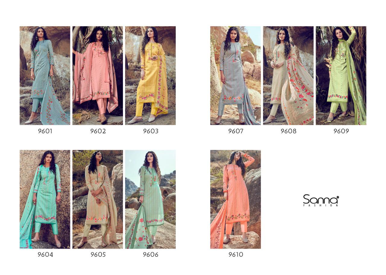 Sanna saheera cotton jam Silk digital printed Salwar suits
