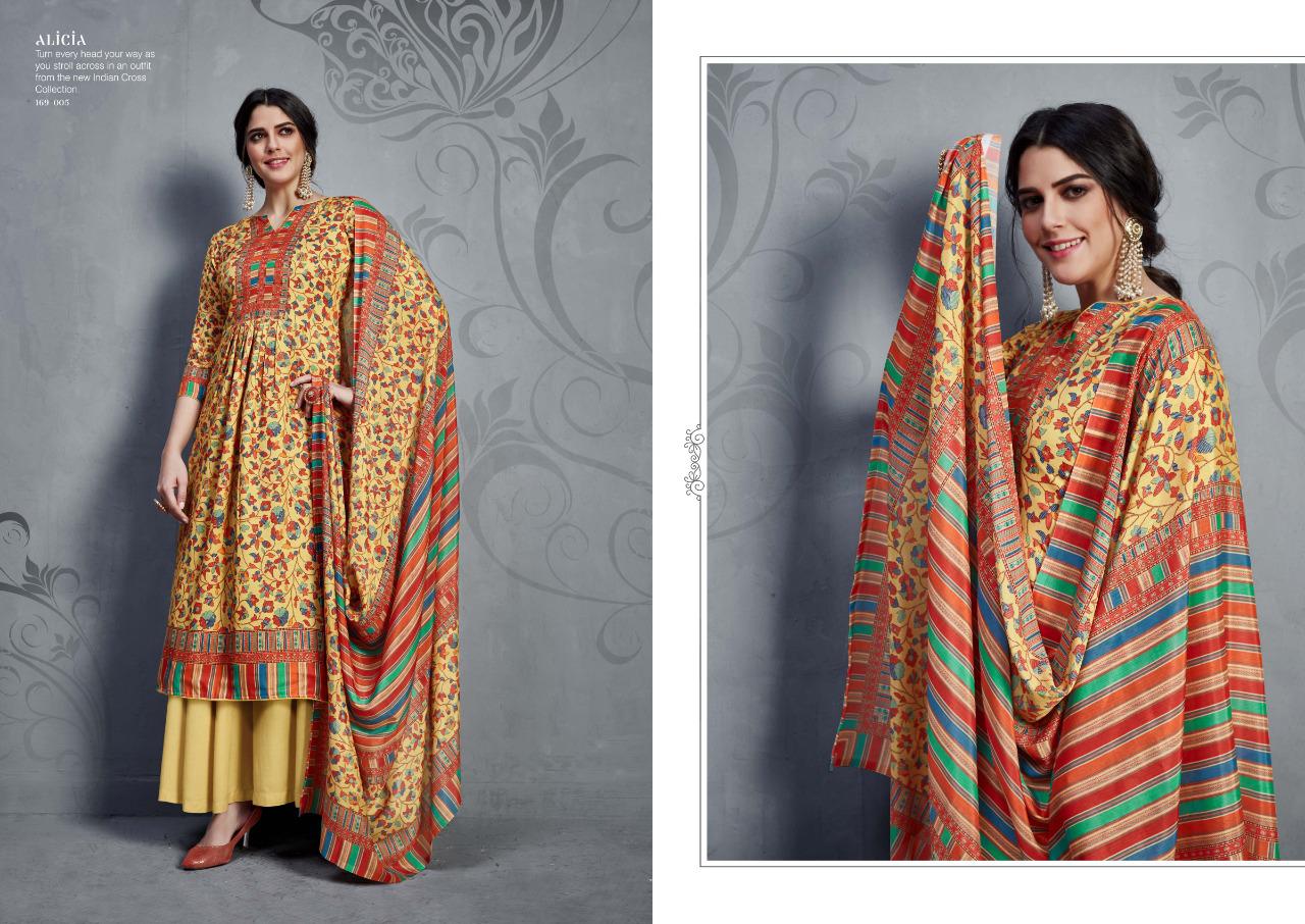 Sargam prints Alicia Stylish look jam silk digital printed with sarvoski work Salwar suits