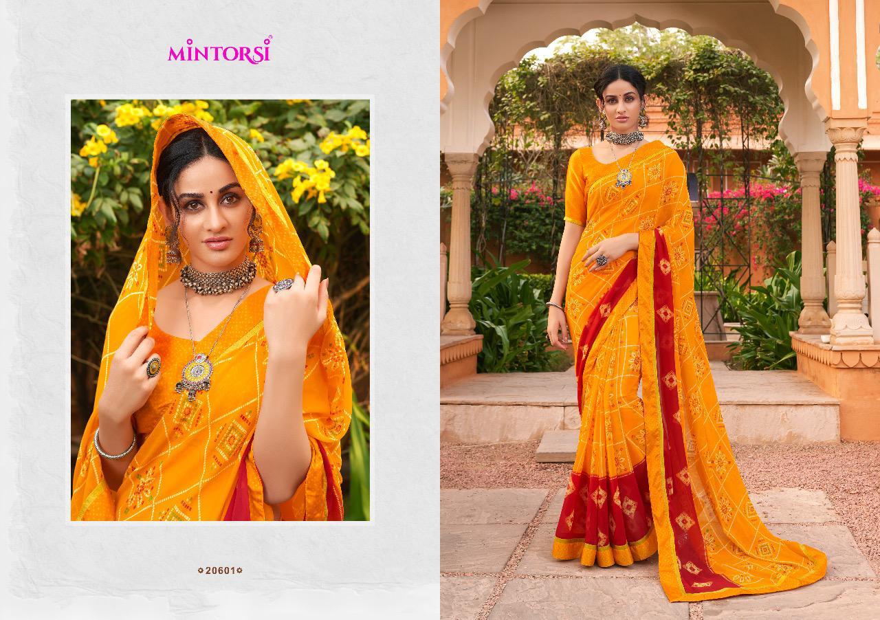 Varsiddhi mintorsi gun gun weightless saree with Satin lace and blouse
