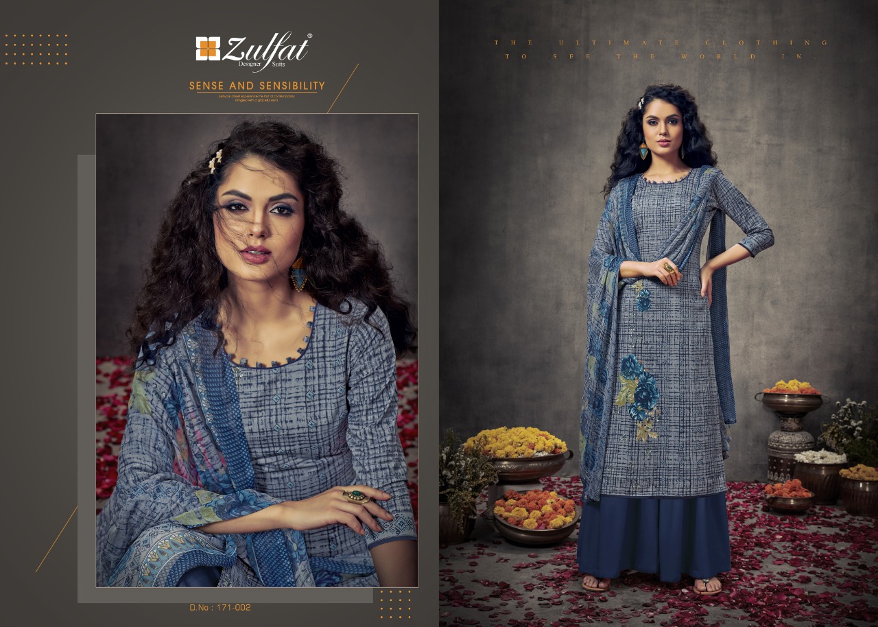 Zulfat summer Bonanza innovative style beautifully designed pure cotton digital print Salwar suits