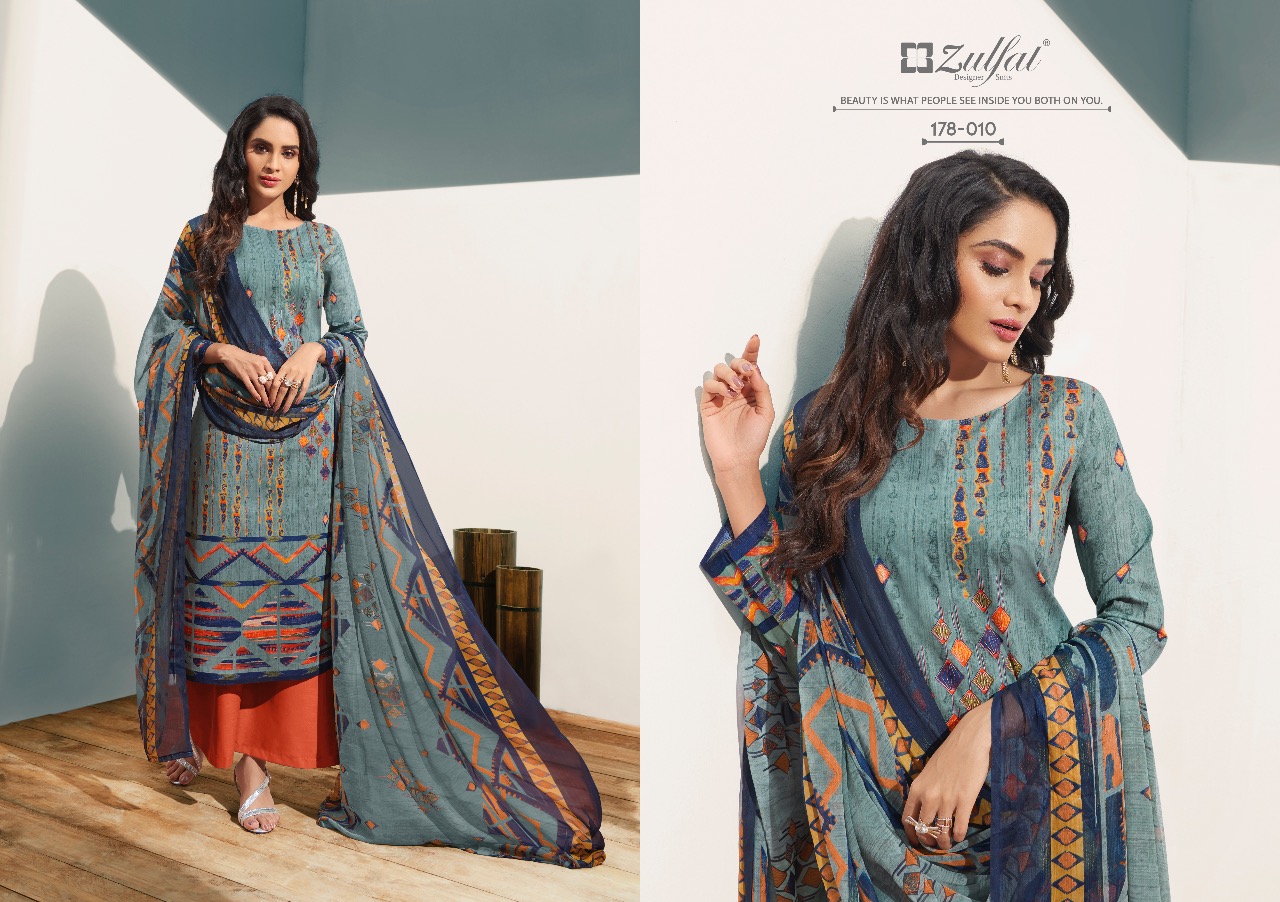 Zulfat summer fiesta pure cotton Digital Print astonishing style Salwar suits
