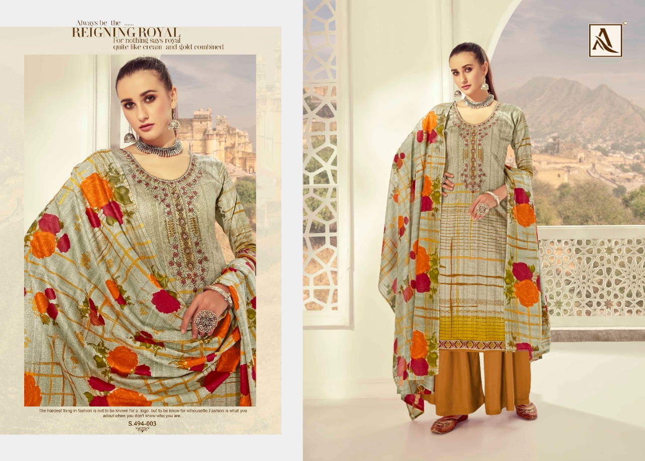 Alok suit hayat jam cotton printed salwar kameez wholsaler
