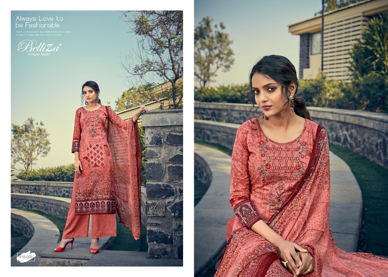 Belliza designer studio mahira vol 2 pure cotton printed salwar suits Wholesaler