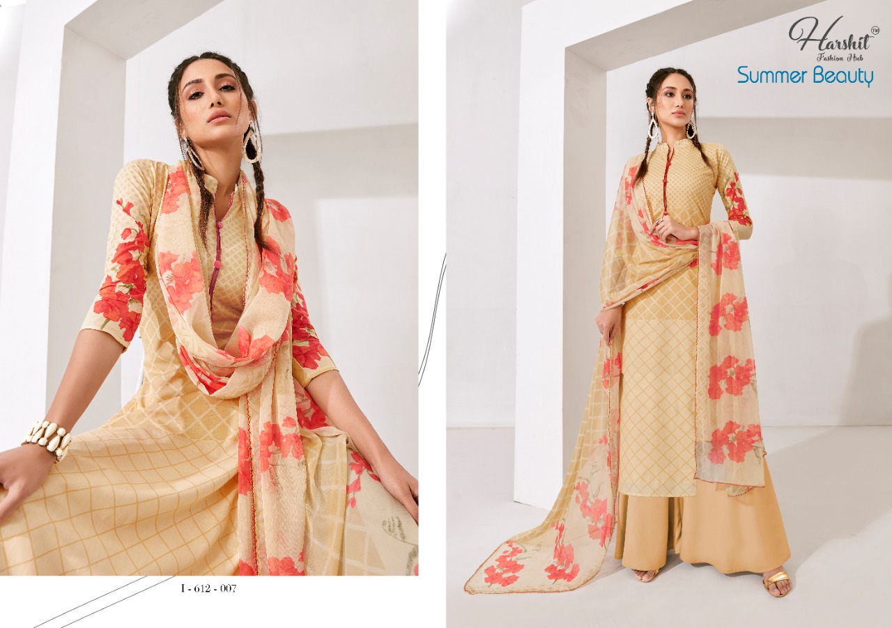 Harshit fashion hub summer beauty digital printed salwar suit Material collection