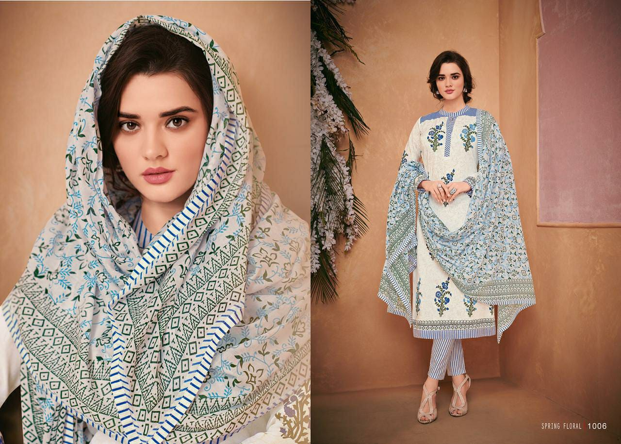 Mumtaz arts spring floral karachi suits printed salwar kameez collection