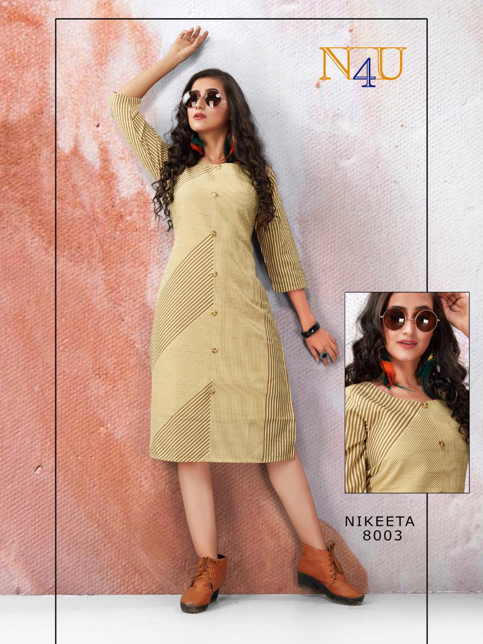 Neha fashion n4u Nikeeta cotton daily wear kurties latest 2020 collection
