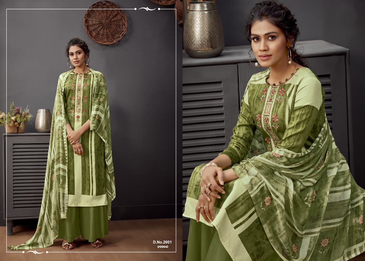 Radhika fashion chetna cotton printed salwar suits Material at best rates