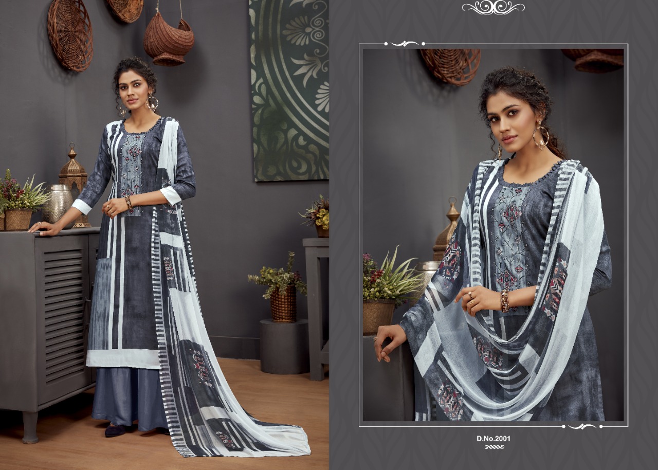 Radhika fashion chetna cotton printed salwar suits Material at best rates
