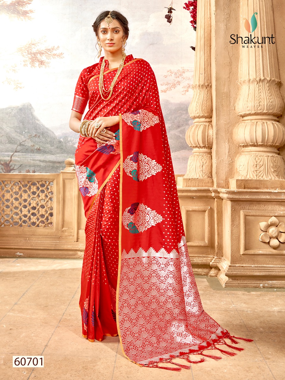 Shakunt weaves damyanti festive wear silk sarees
