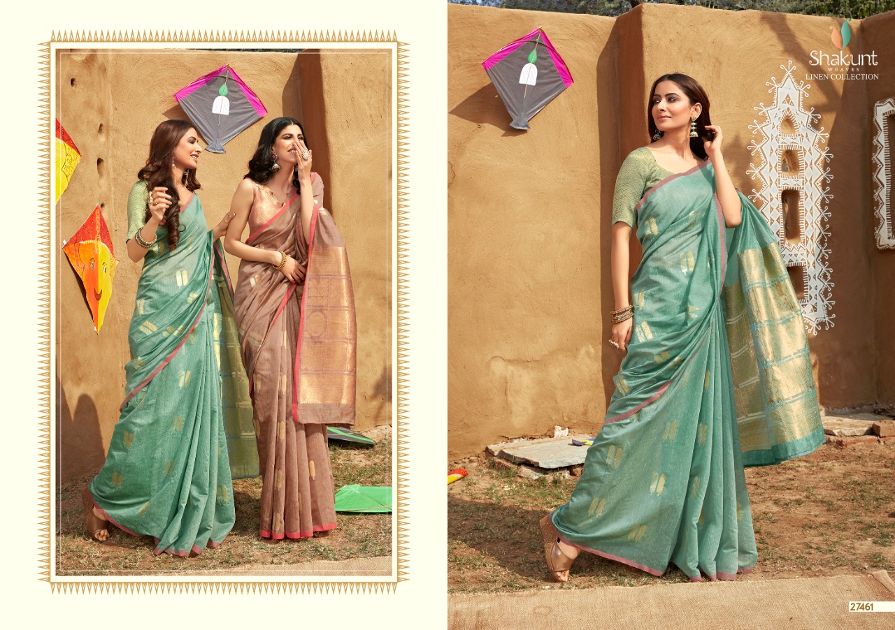 Shakunt weaves manbhavan designer sarees edition by triveni sarees