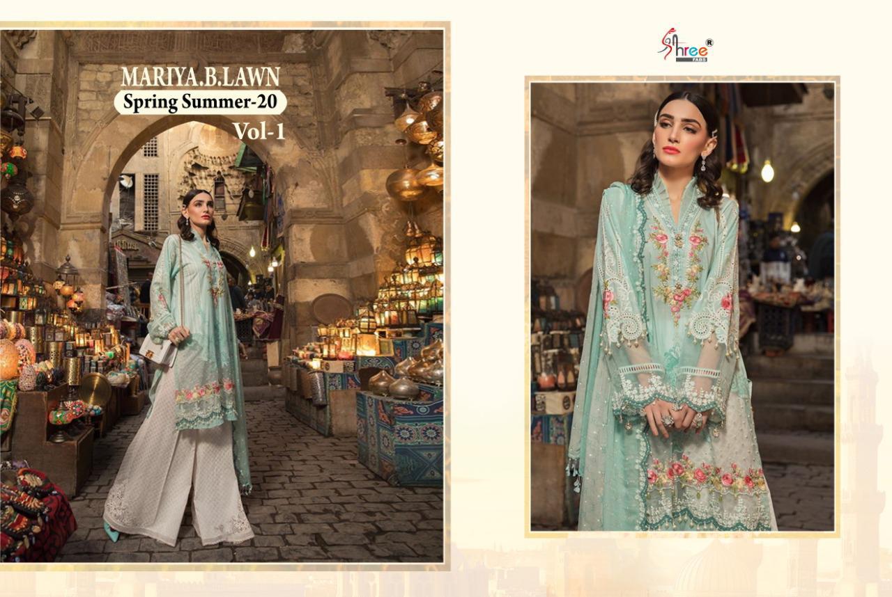 Shree fabs mariya b lawn spring summer 20 vol 1 pakistani dress Material exporter