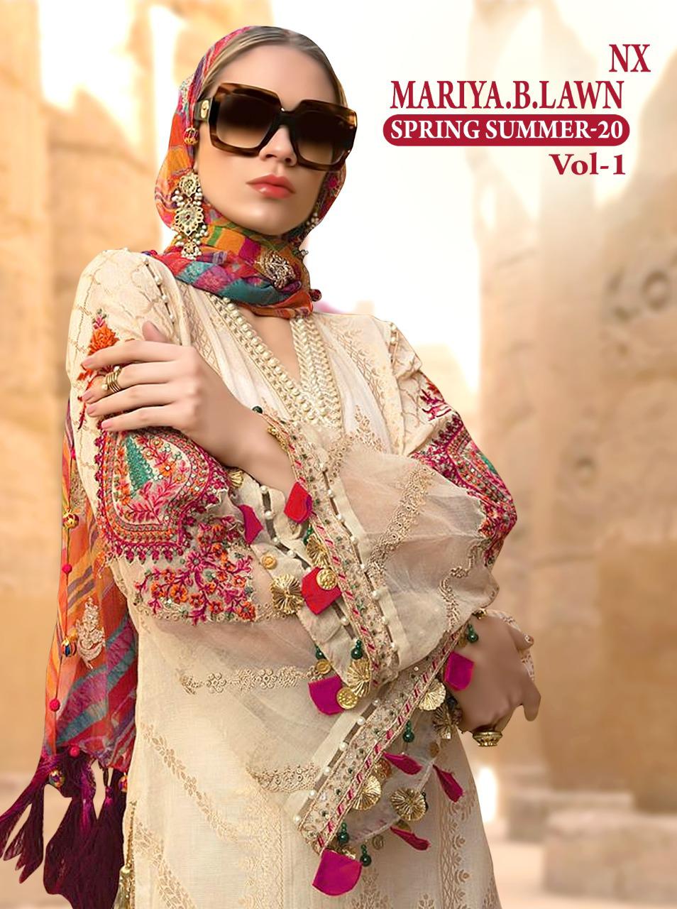 Shree fabs mariya b spring summer 20 vol 1 nx embroidered pakistani indian suits