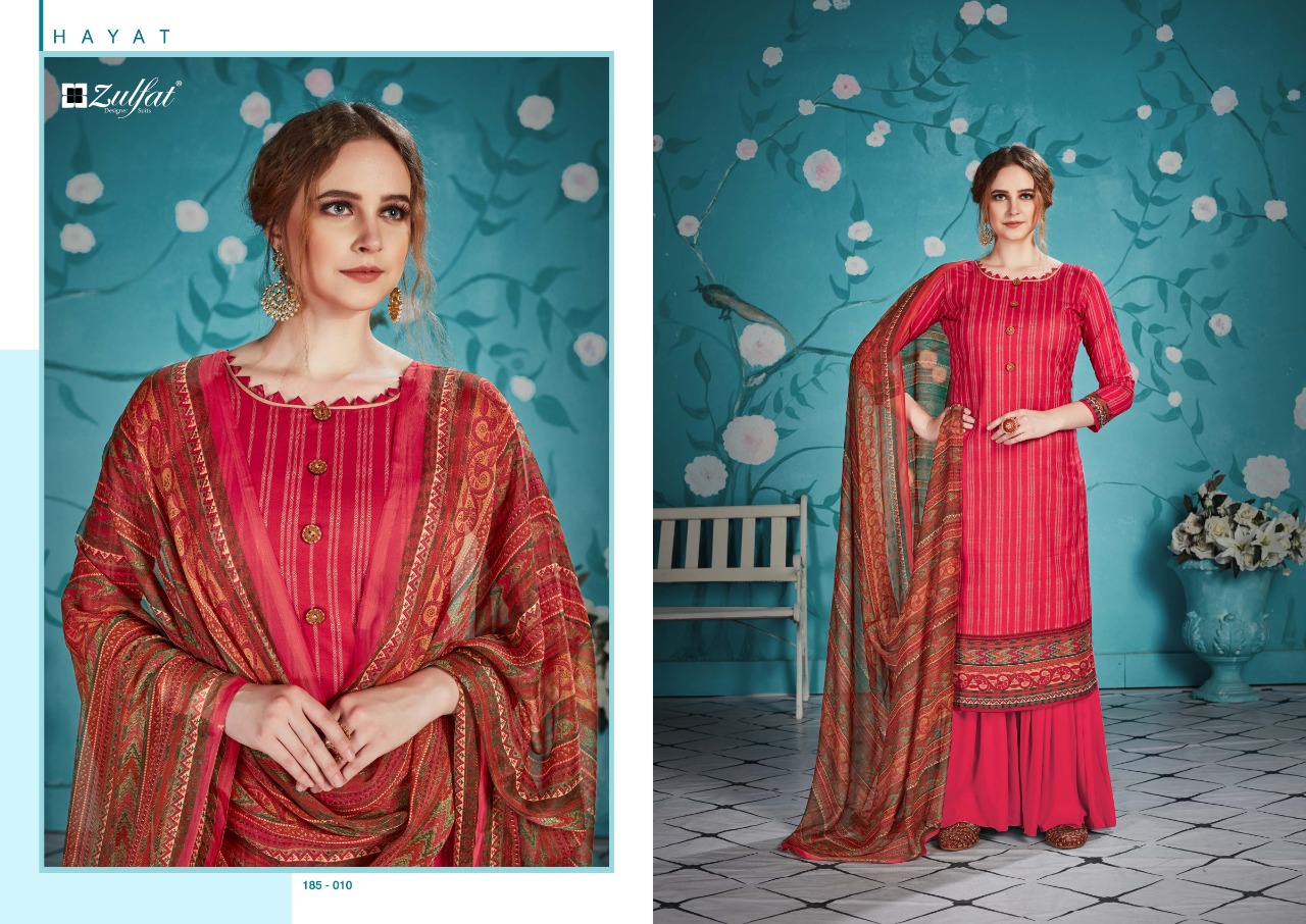 Zulfat Hayat embroidered cotton salwar kameez collection at wholesale prices