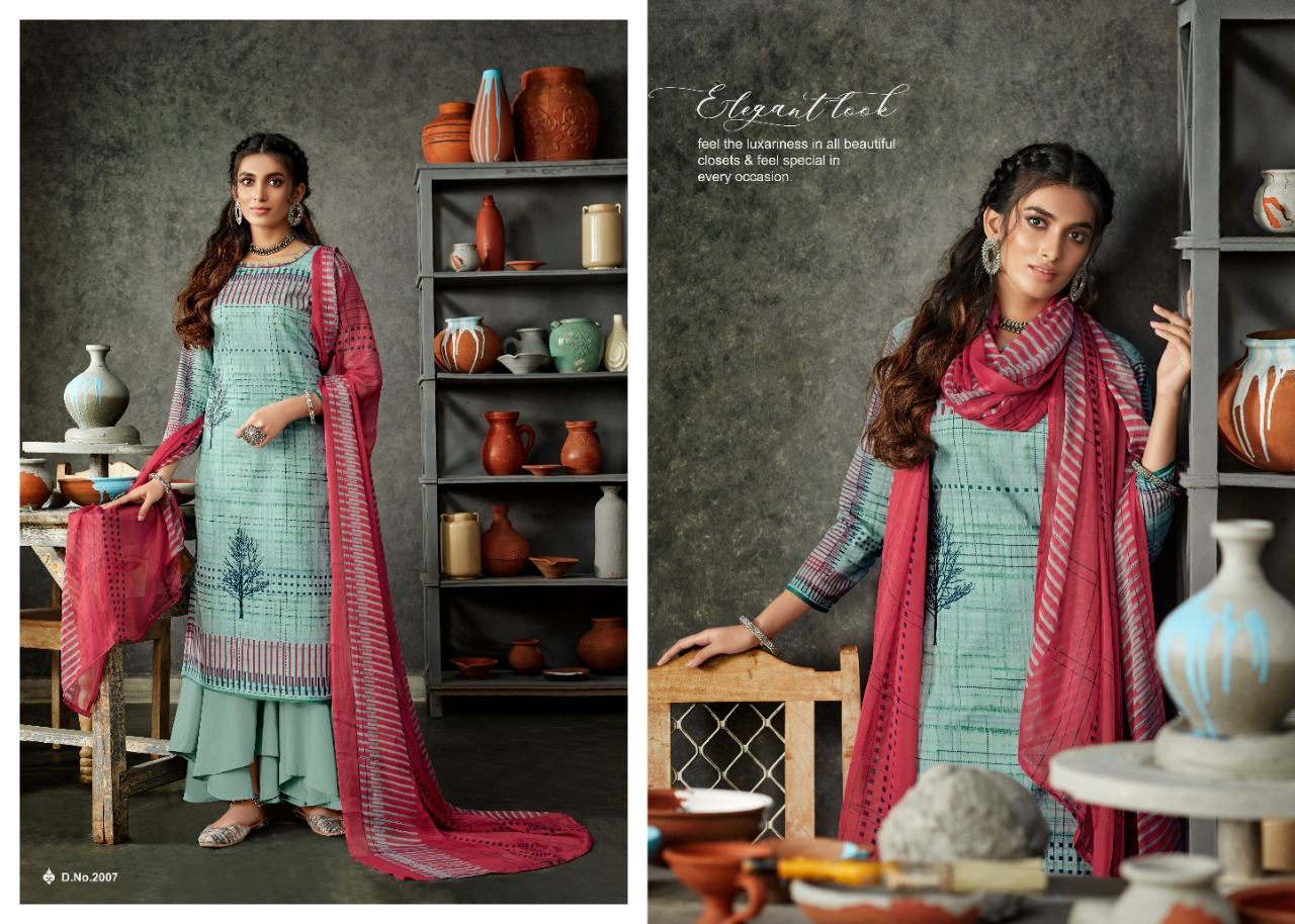Radhika azara monsoon collection printed dress material at wholesale rate