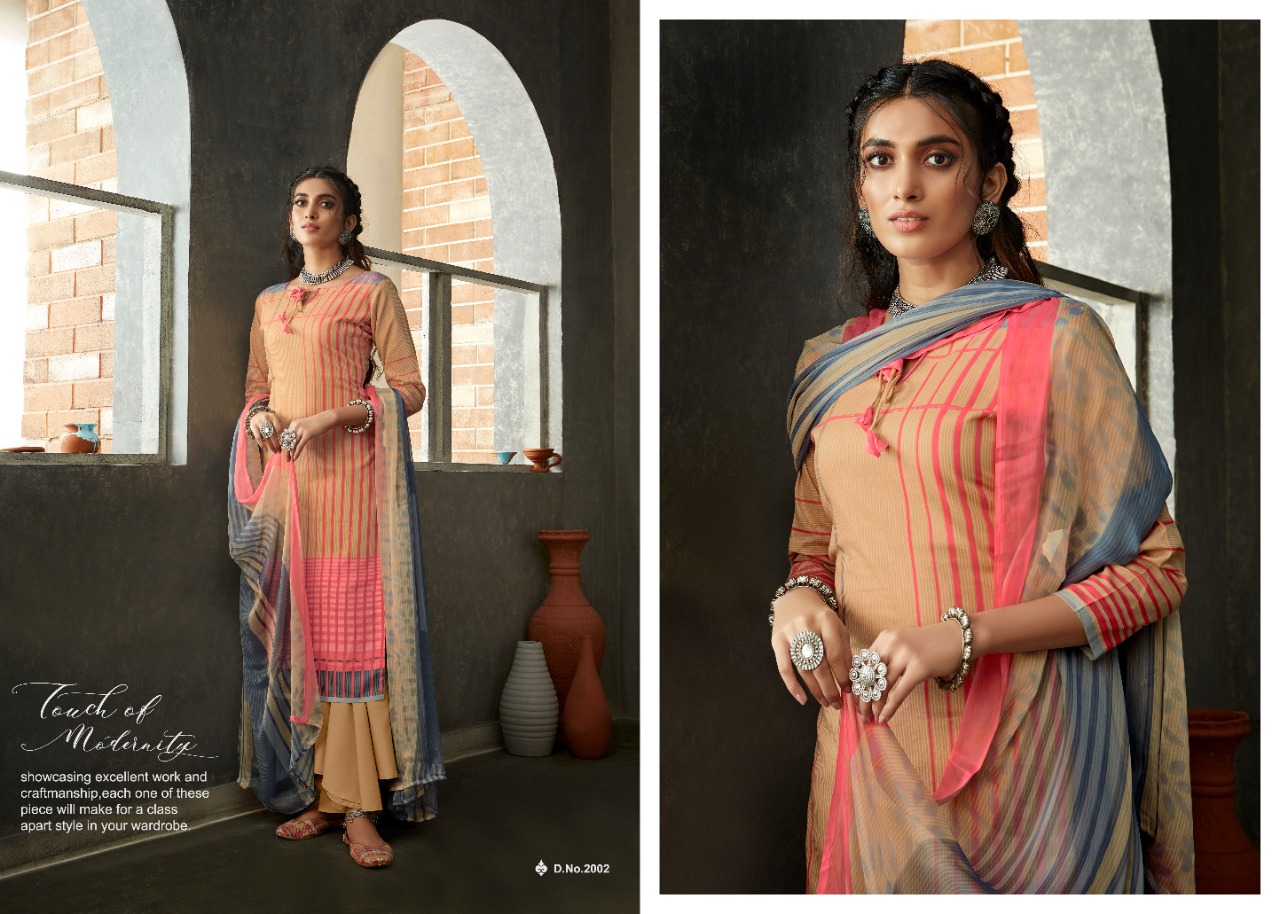 Radhika azara monsoon collection printed dress material at wholesale rate