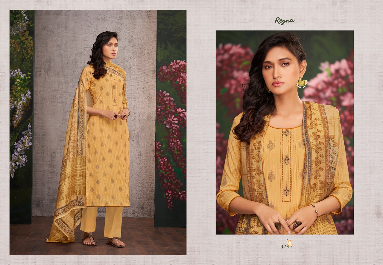 Reyna fabrics divine cotton printed salwar suits Material supplier