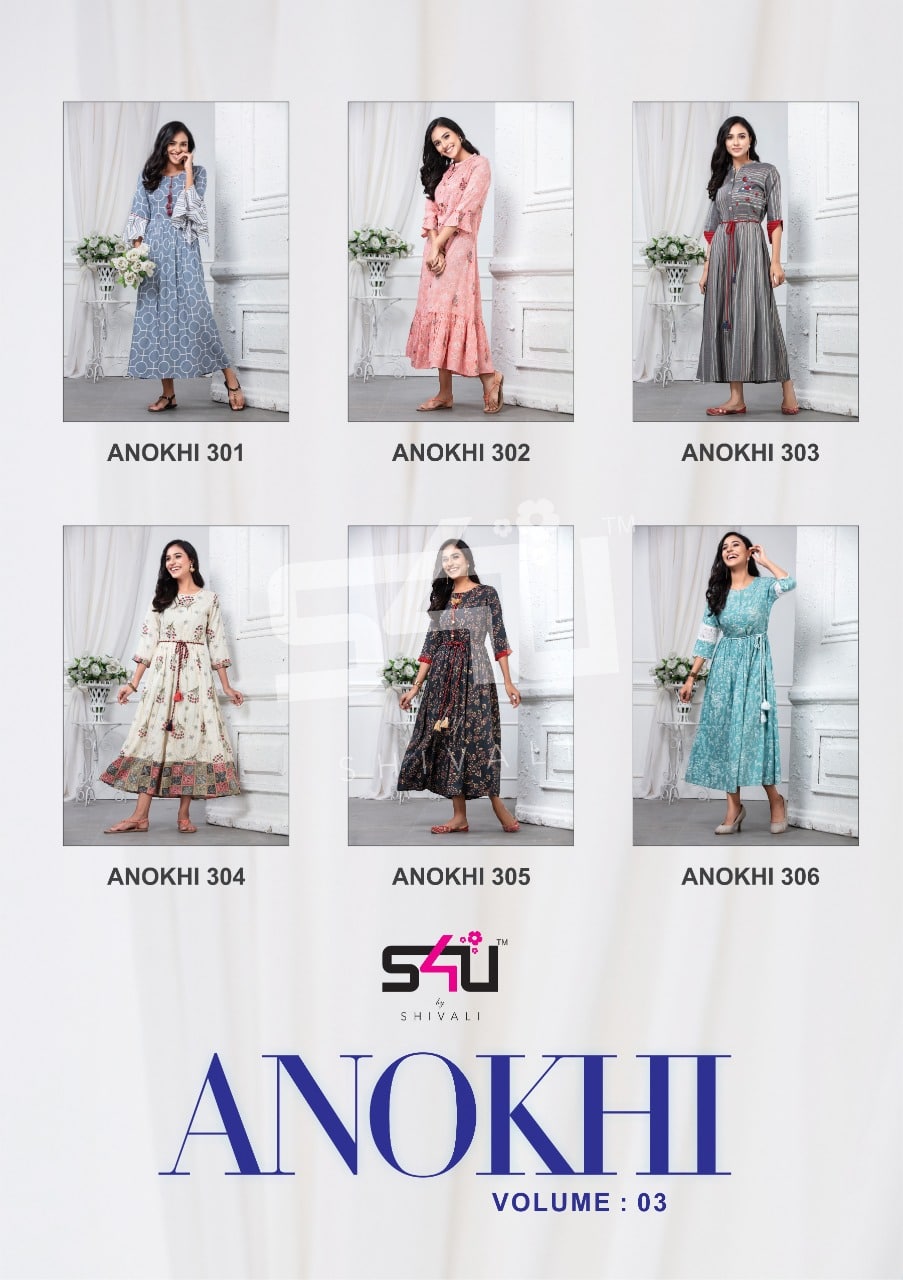 S4u by shivali Launches anokhi vol 3 elegant kurties at wholesale price