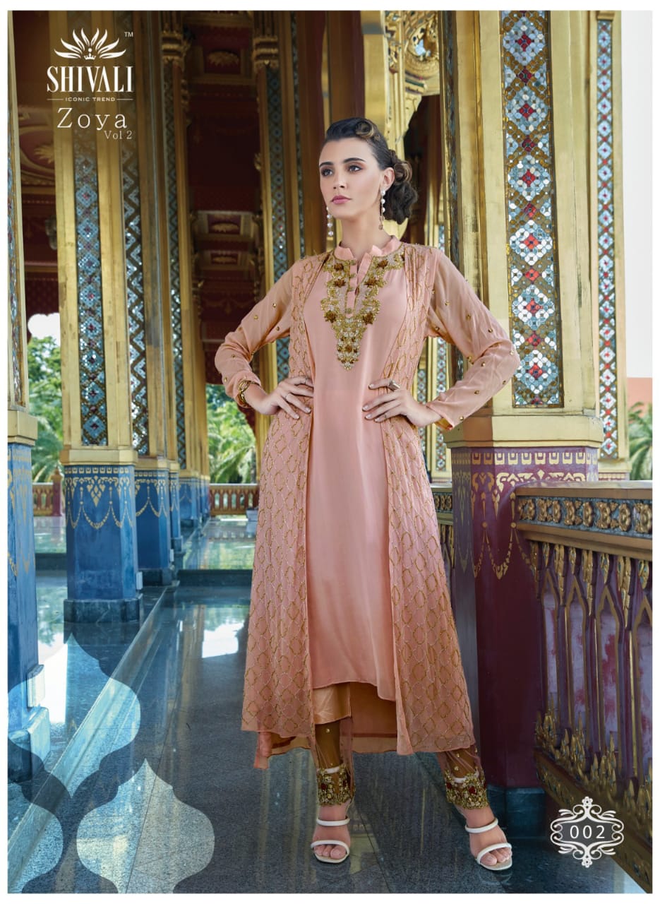 Shivali zoya vol 2 party wear kurties collection dealer in surat