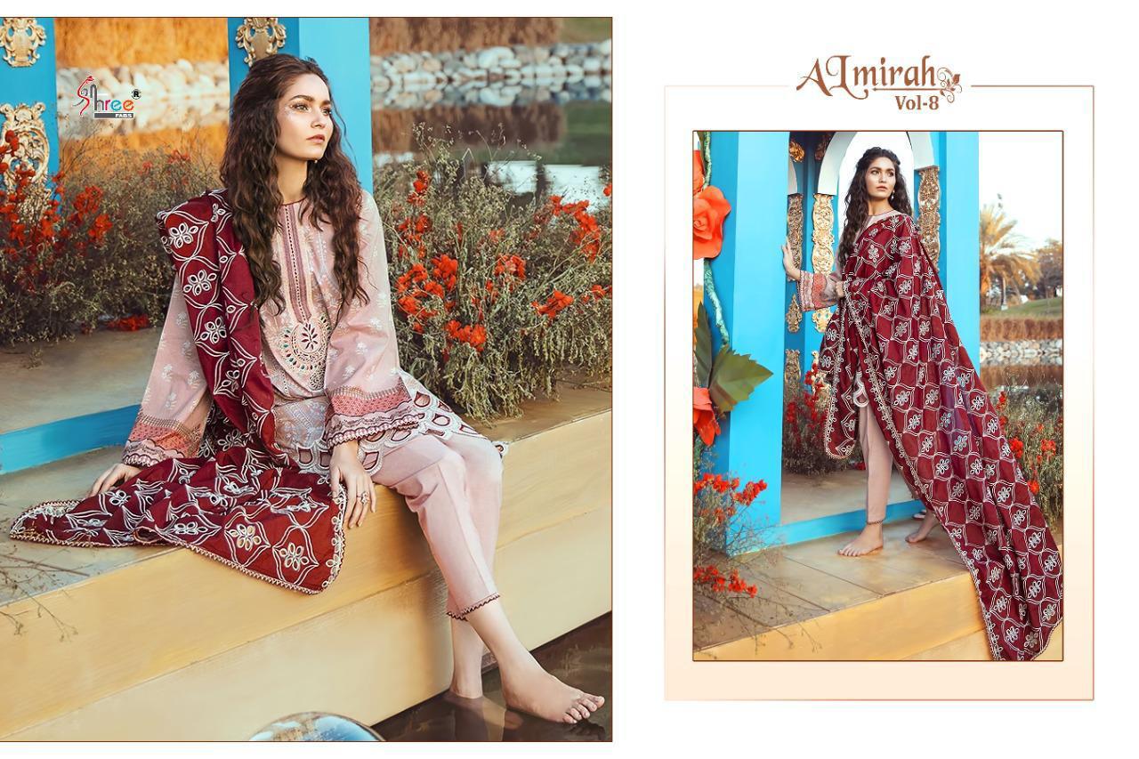 Shree fabs almirah vol 8 embroidered pakistani dress Material collection