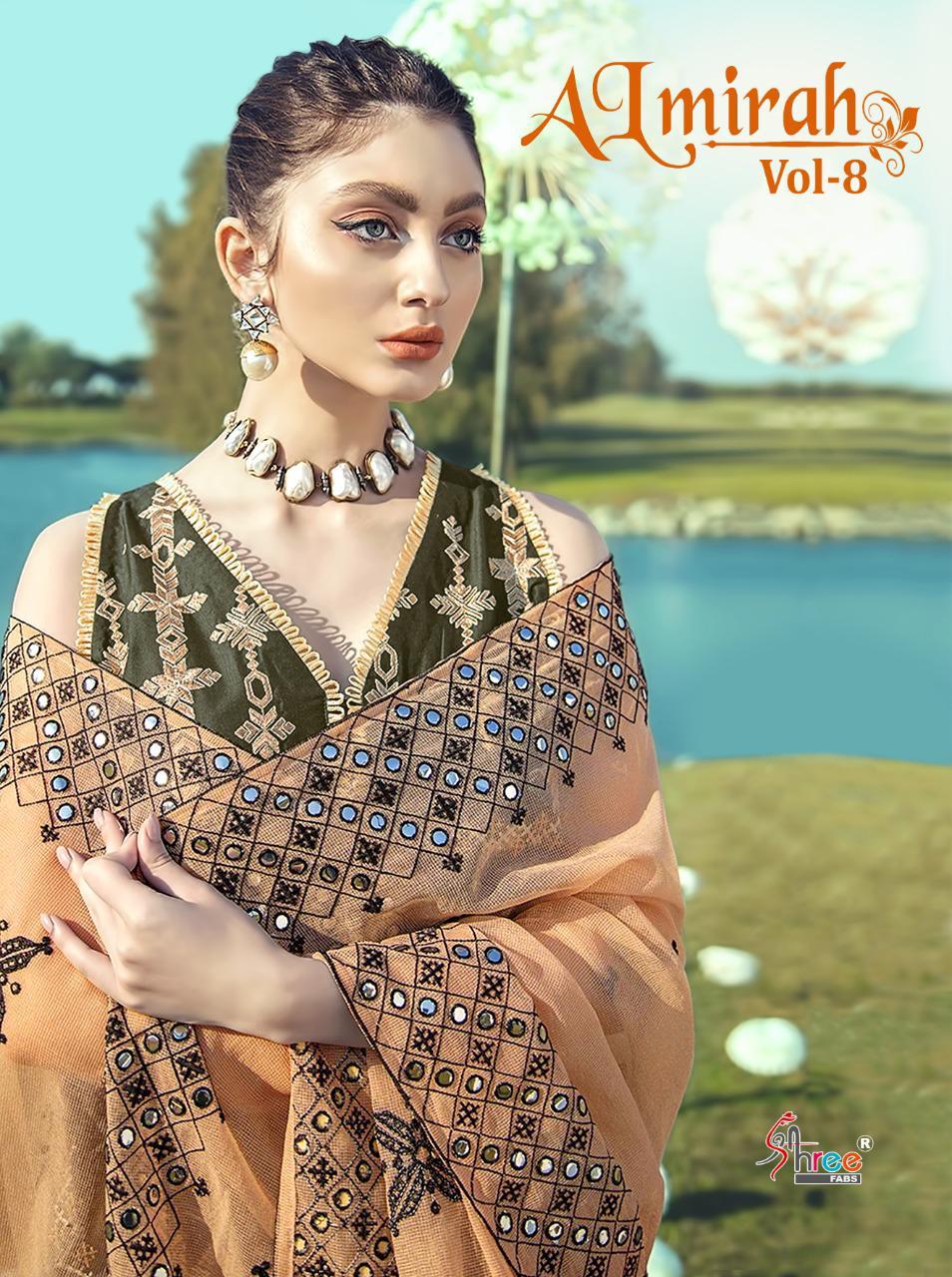 Shree fabs almirah vol 8 embroidered pakistani dress Material collection