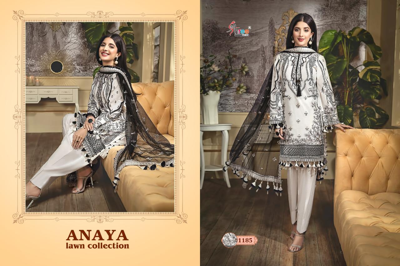Shree fabs anaya lawn pakistani dress Material collection at wholesale rate