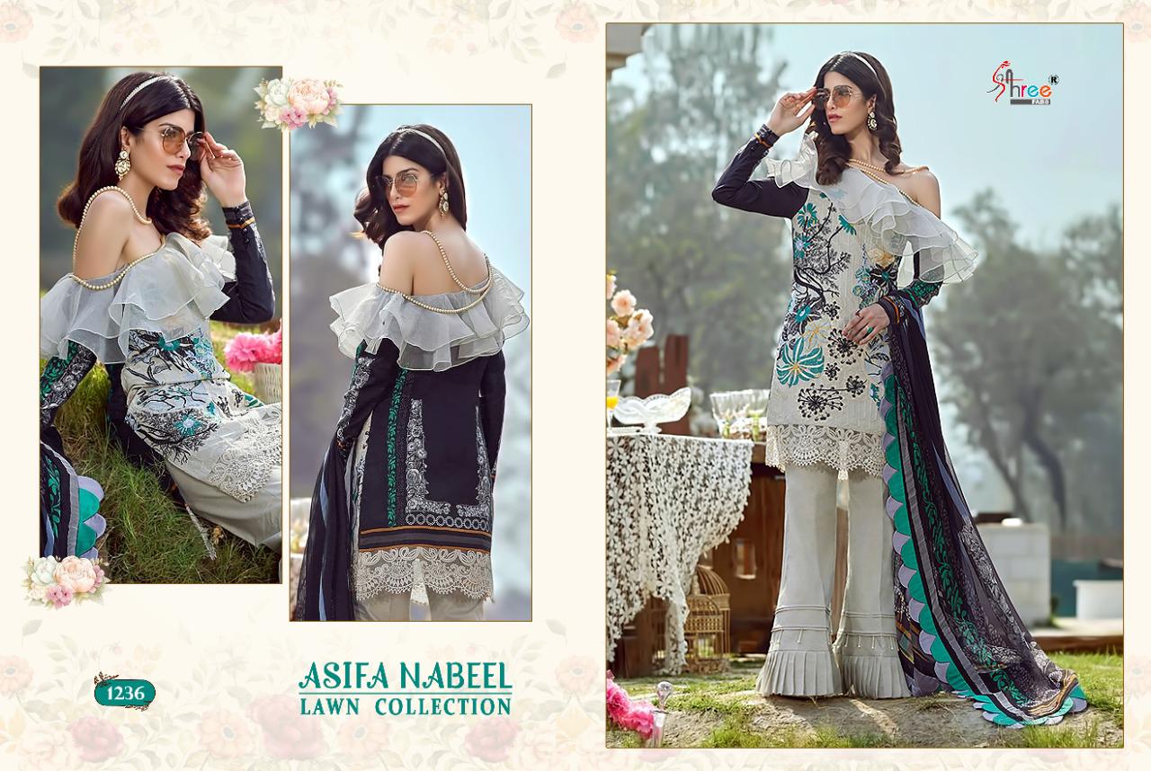 Shree fabs asifa nabeel lawn collection karachi salwar suits exporter